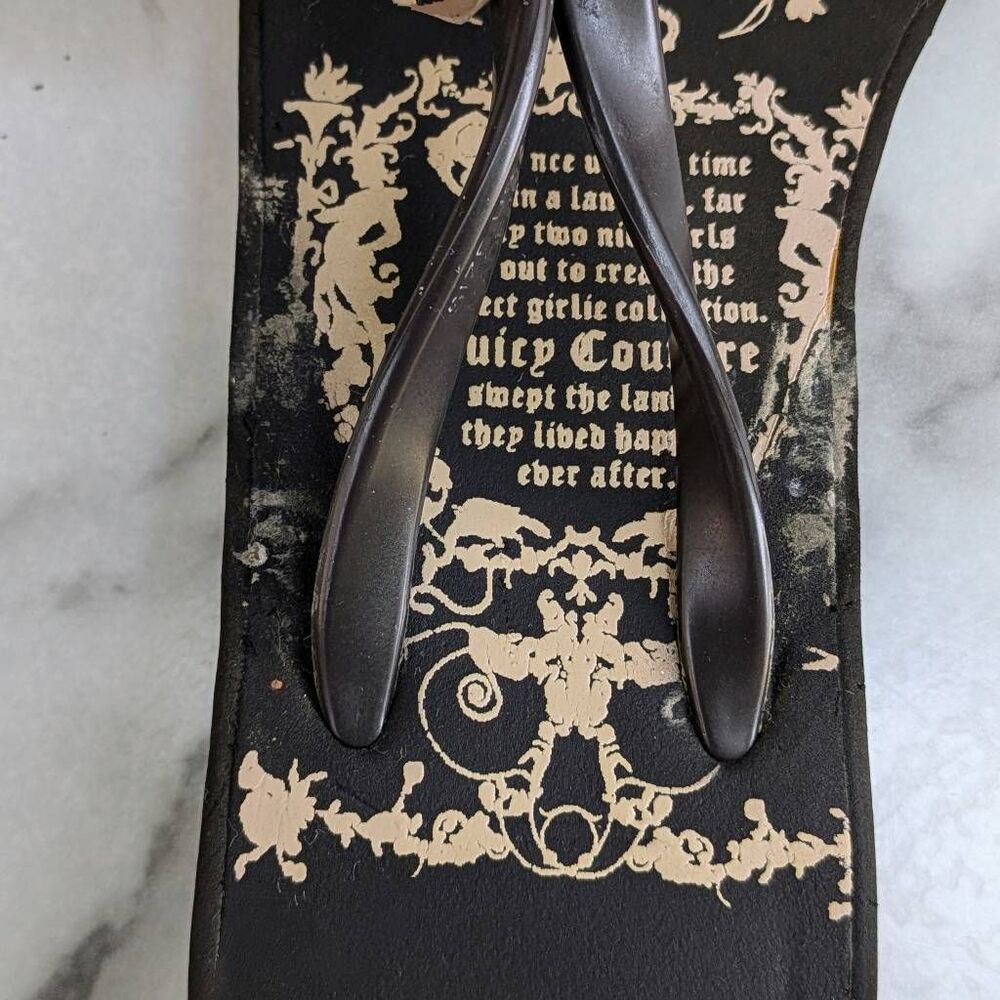 Juicy Couture Y2K "Smells Like Couture" Fairytale Platform Sandals. Size 10 - Picture 8 of 8